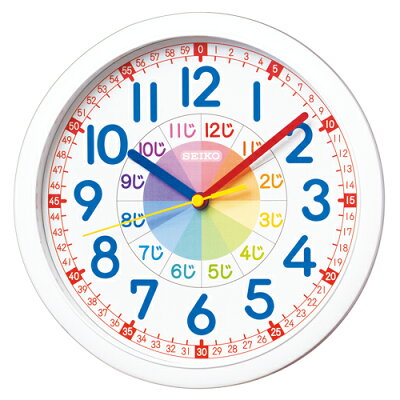 セイコー 知育時計 プラスチック枠 KX617W 白塗装(1コ入)
